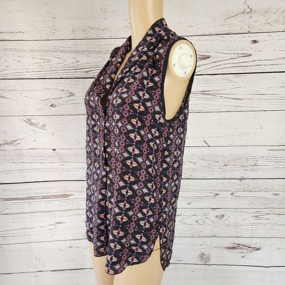 Greylin Anthropologie Sleeveless Silk Blouse Large EUC - Picture 3 of 8